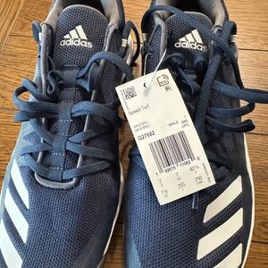 Adidas Blue and White Speed Turf Sneakers